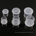 1000pc/bottle  S/M/L/XL Plastic Disposable  Tattoo TOP HAT Ink Cups  Clear Holder Container Cap